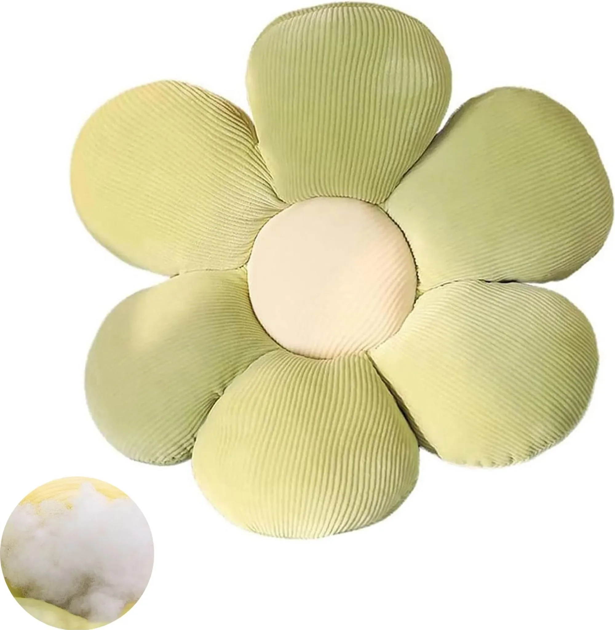 Dekokissen „Sonnenblume“ – Blumenform, 40 cm